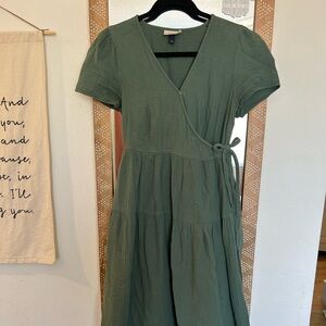 Universal Thread Gauze Wrap Dress